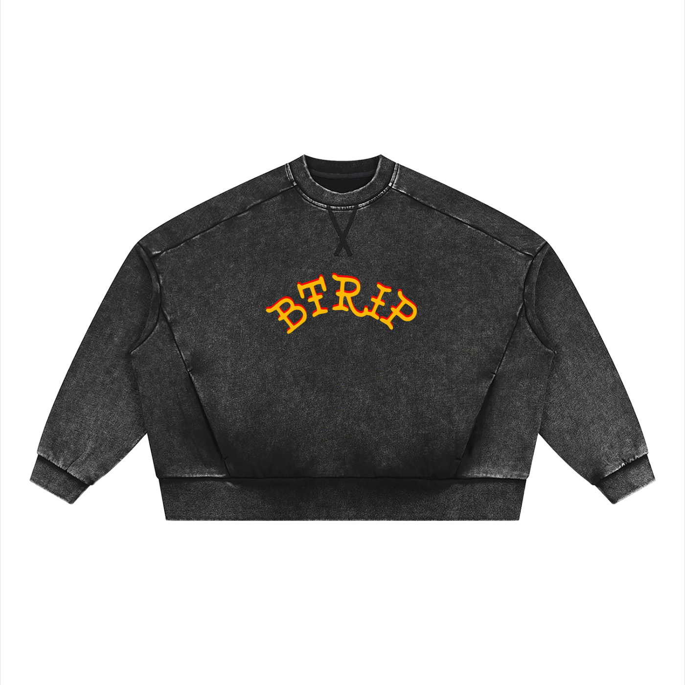 JEY DUO - Mineral Wash Boxy Sweatshirt