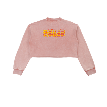 BVBY MUSCLE - Washed Crop Muscle Sweatshirt