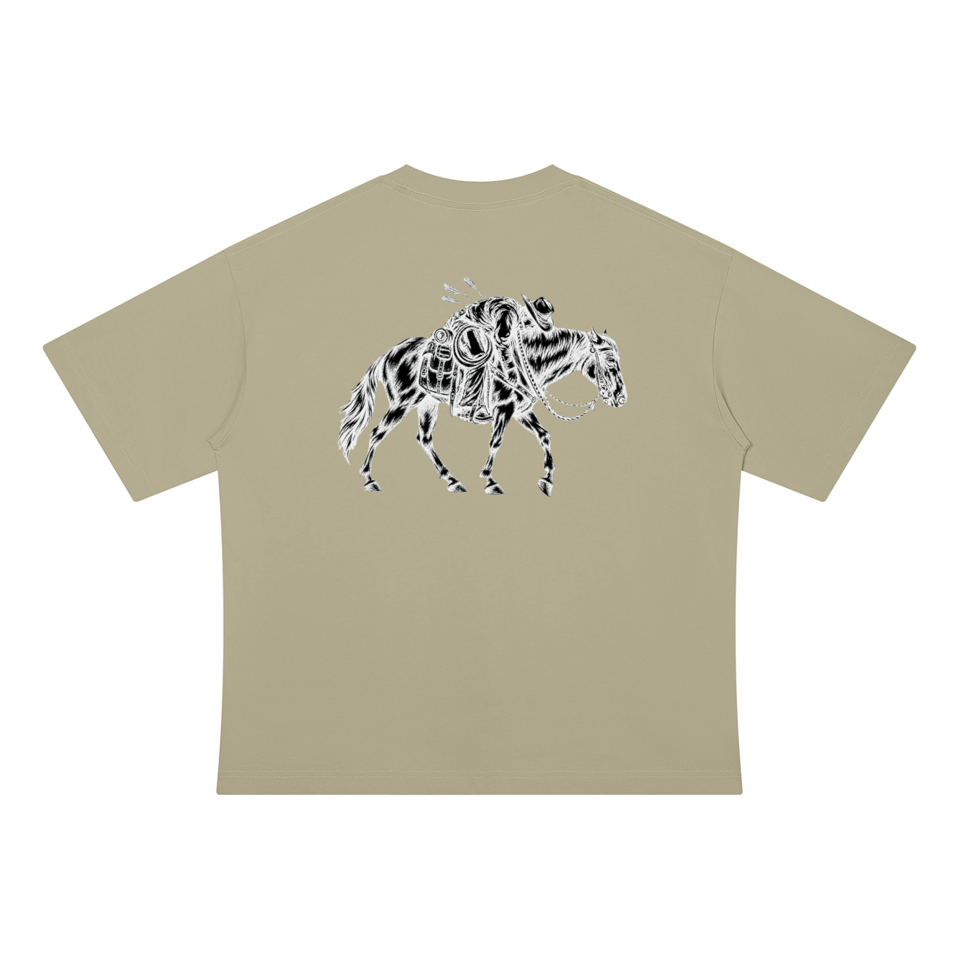MAN DOWN INVERTED | Unisex Drop Shoulder Cotton T-Shirt