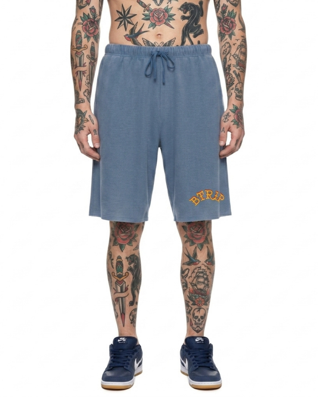 LOCVL Vintage Wash Waffle Shorts