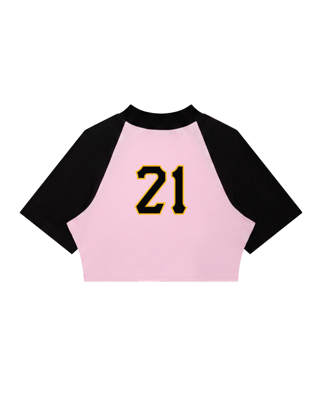 PIRVTES | Color Block Raglan Crop Tee