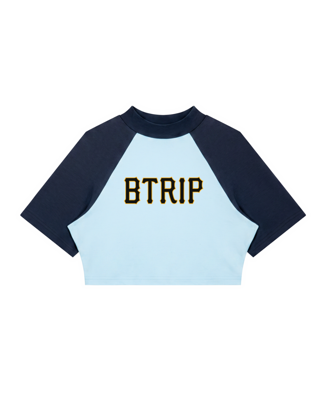 PIRVTES | Color Block Raglan Crop Tee