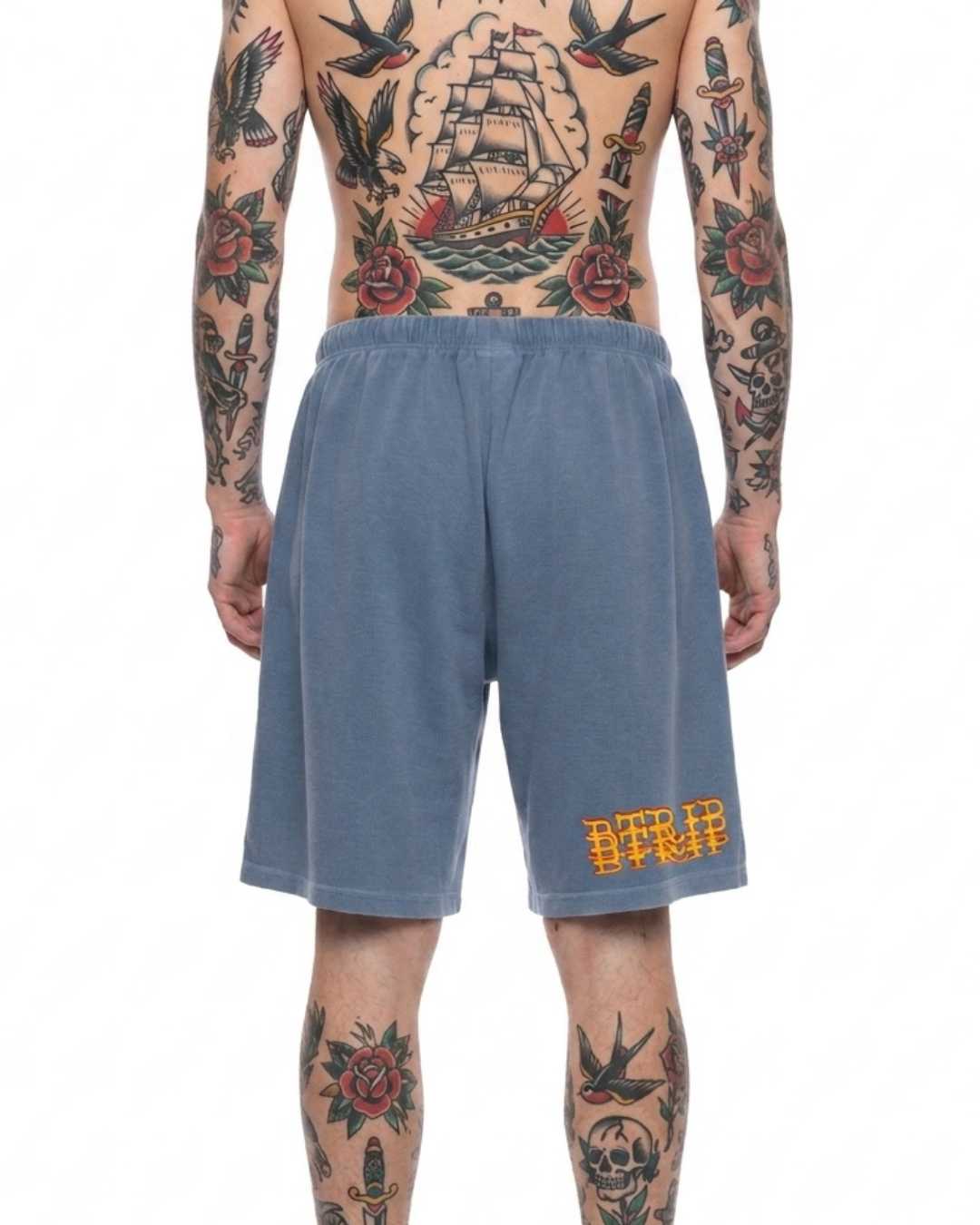 LOCVL Vintage Wash Waffle Shorts