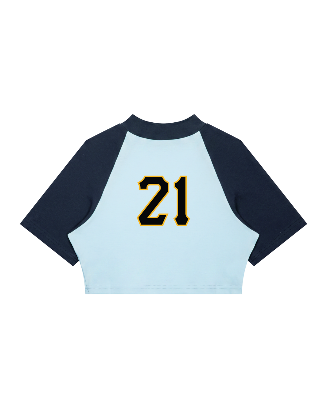 PIRVTES | Color Block Raglan Crop Tee
