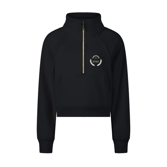 C&A | Women's Cropped Half-Zip Sweatshirt
