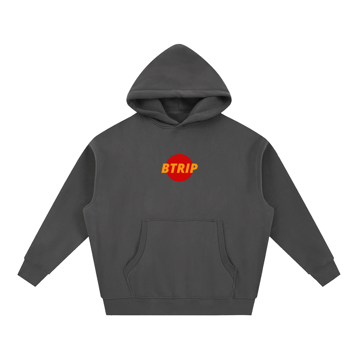 UNBREVKVBLE RED | The Essential Oversized Boxy Fleece Hoodie