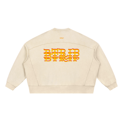 JEY DUO - Mineral Wash Boxy Sweatshirt