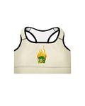 BTRIP Flame Racerback Sports Bra — Beige
