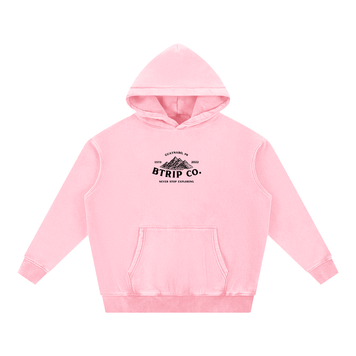 Snow Wash Fleece Oversize Hoodie