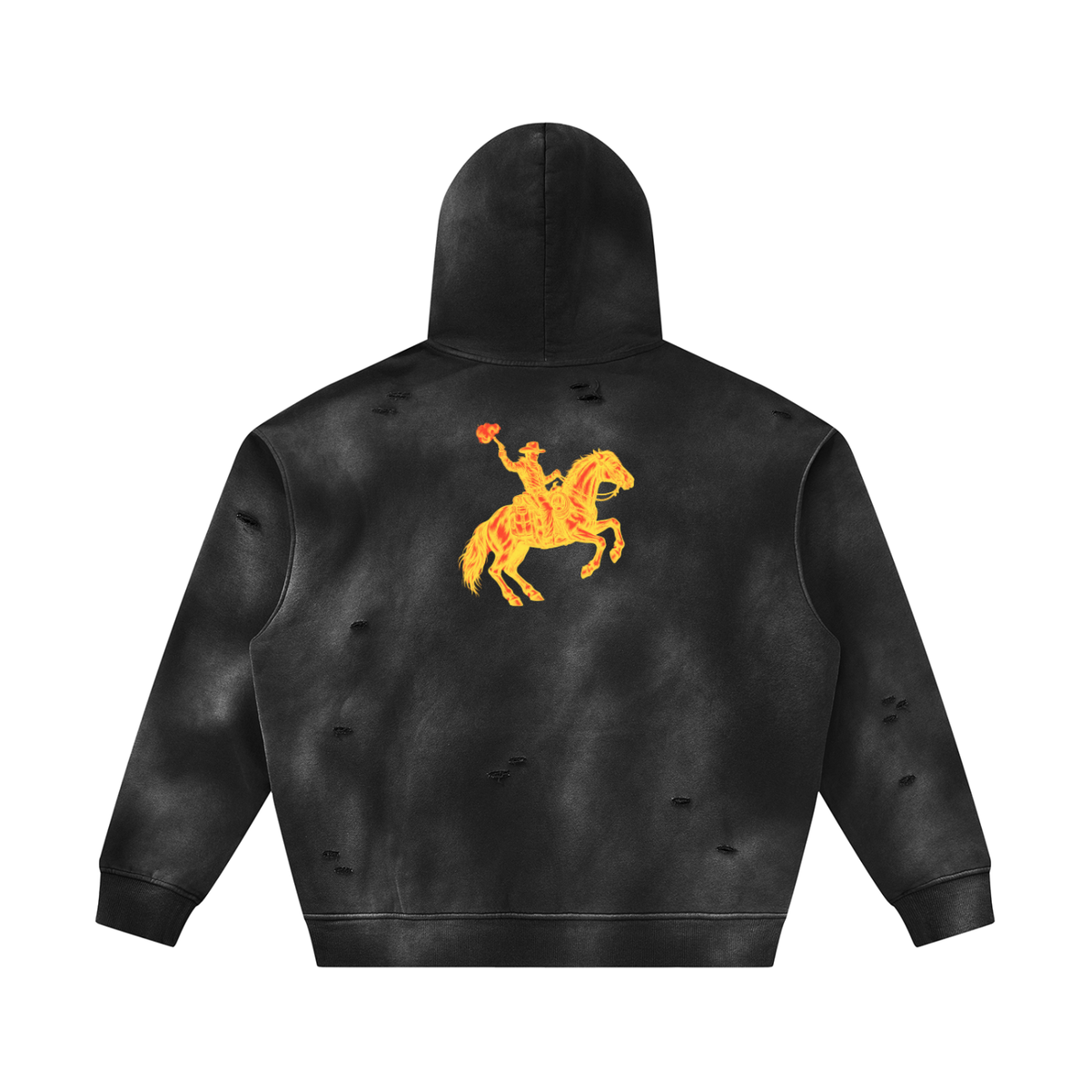 MVN UP | The Sunfade Frayed Fleece Hoodie
