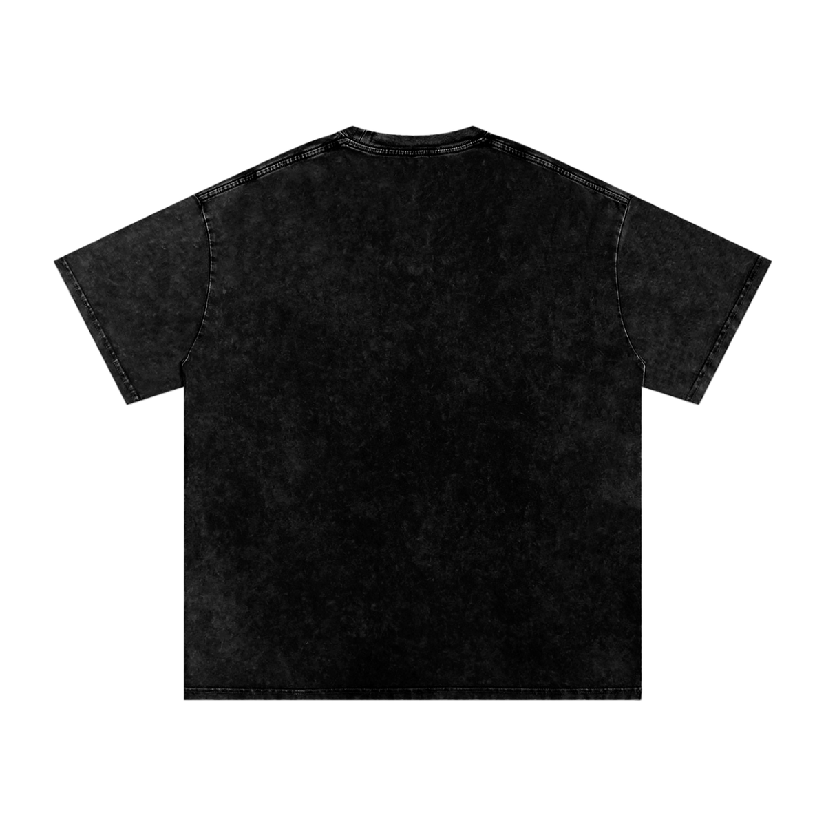 ROCK WITH U - Snow Washed Oversized Cotton T-Shirt