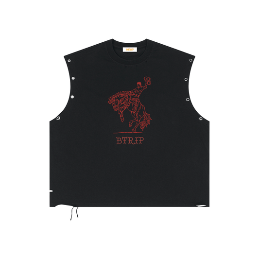 MVN UP | The Distressed Grommet Eyelet Tank Top