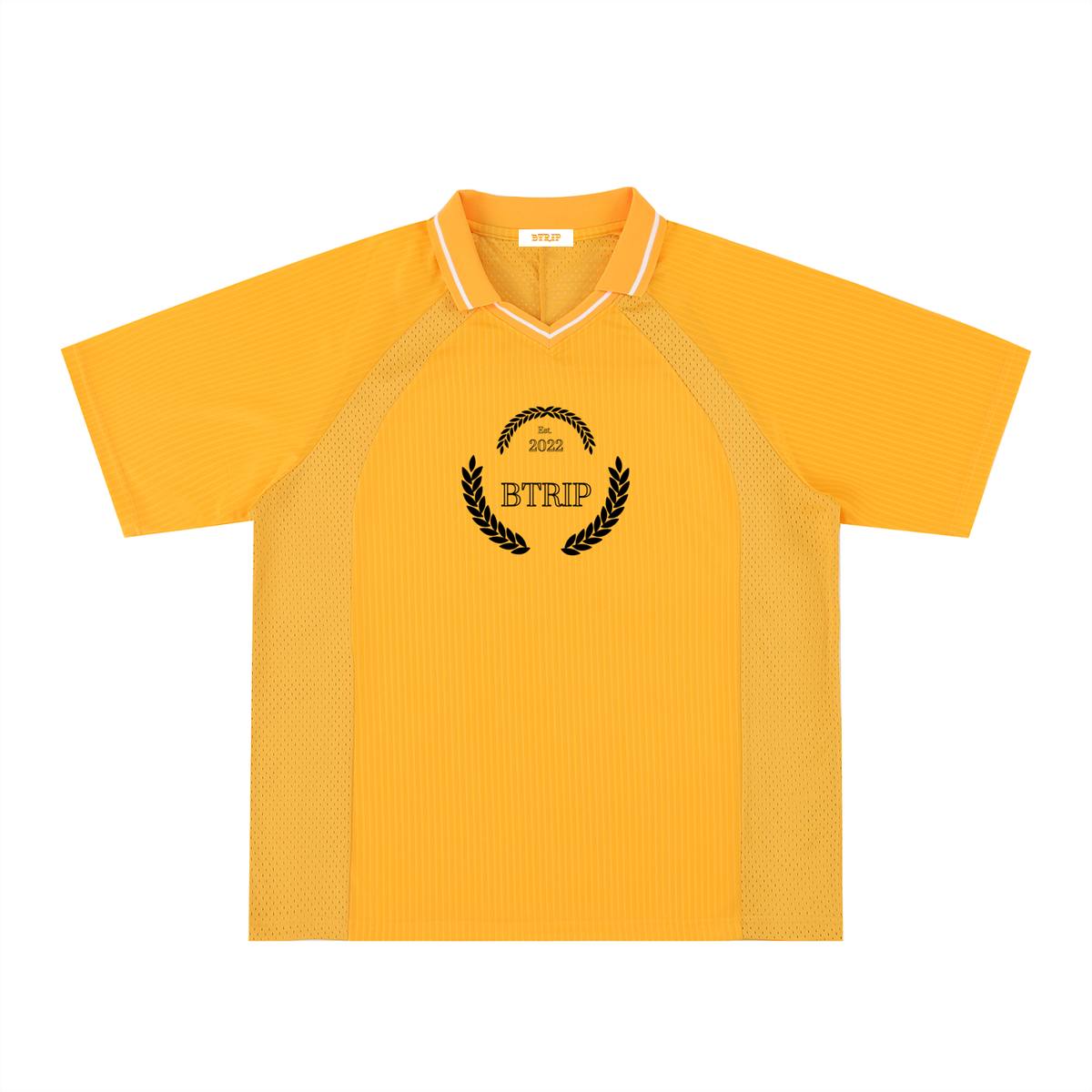Striped V-Neck Soccer Jersey