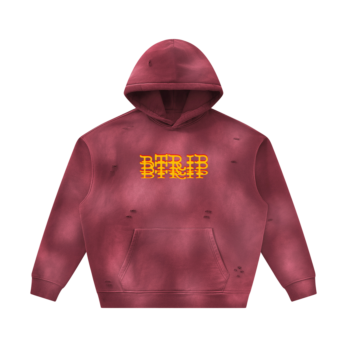 MVN UP | The Sunfade Frayed Fleece Hoodie