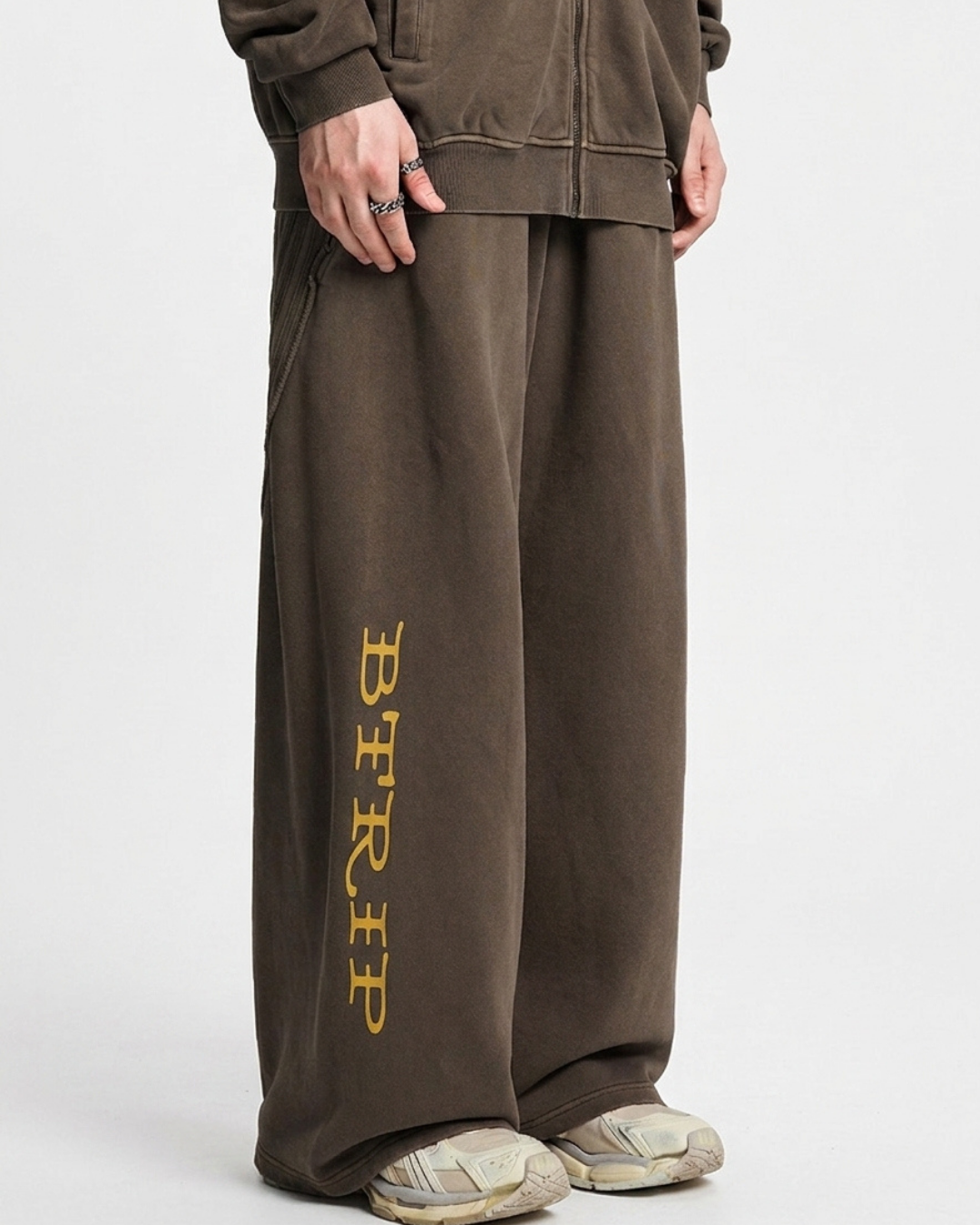 ISSVNTIVL Snow Washed Sweatpants — Raw Edge Tape
