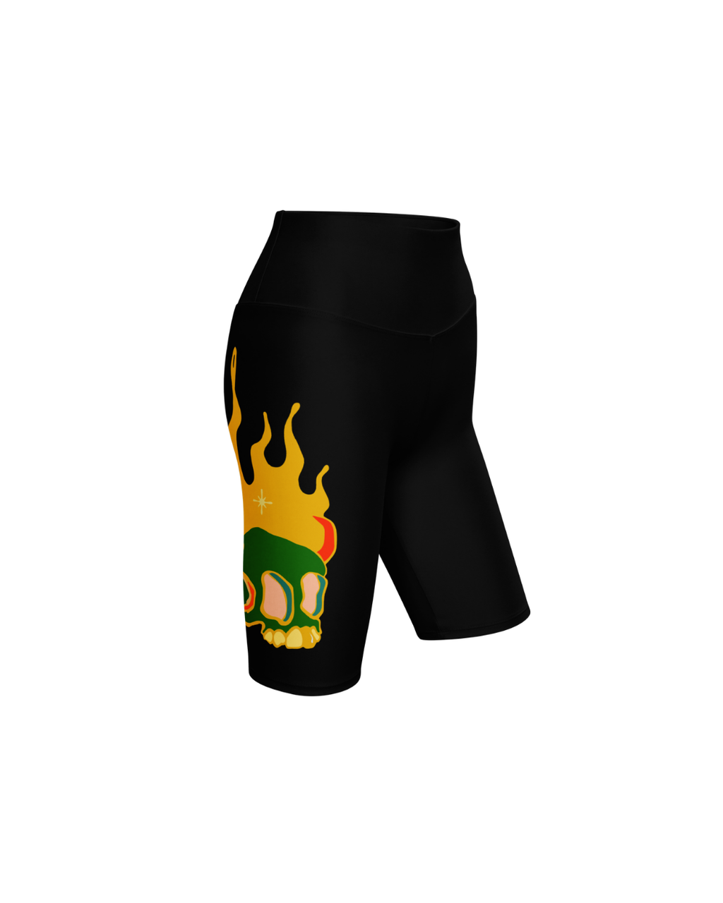 BTRIP Skull Biker Shorts — Black