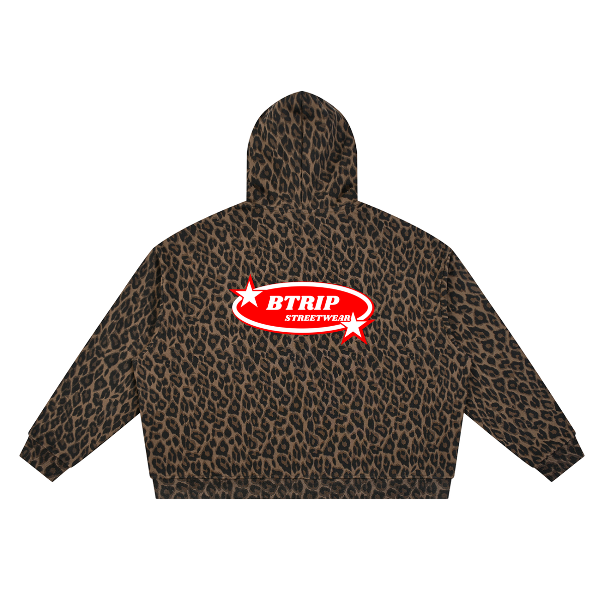 BTRIP STREETWEAR | Unisex Leopard Full Zip Hoodie