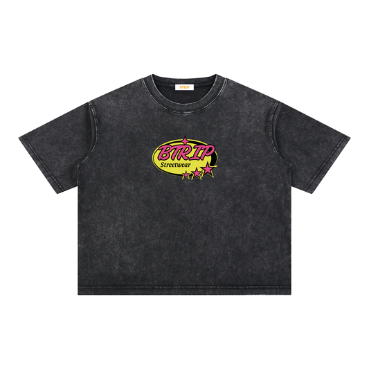 BTRIP STREETWEAR | The Mineral Wash Boxy Cotton T-Shirt