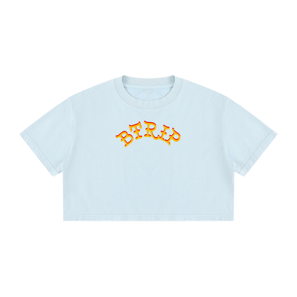 BEACH MELV - Mineral Wash Crop Isla Shirt