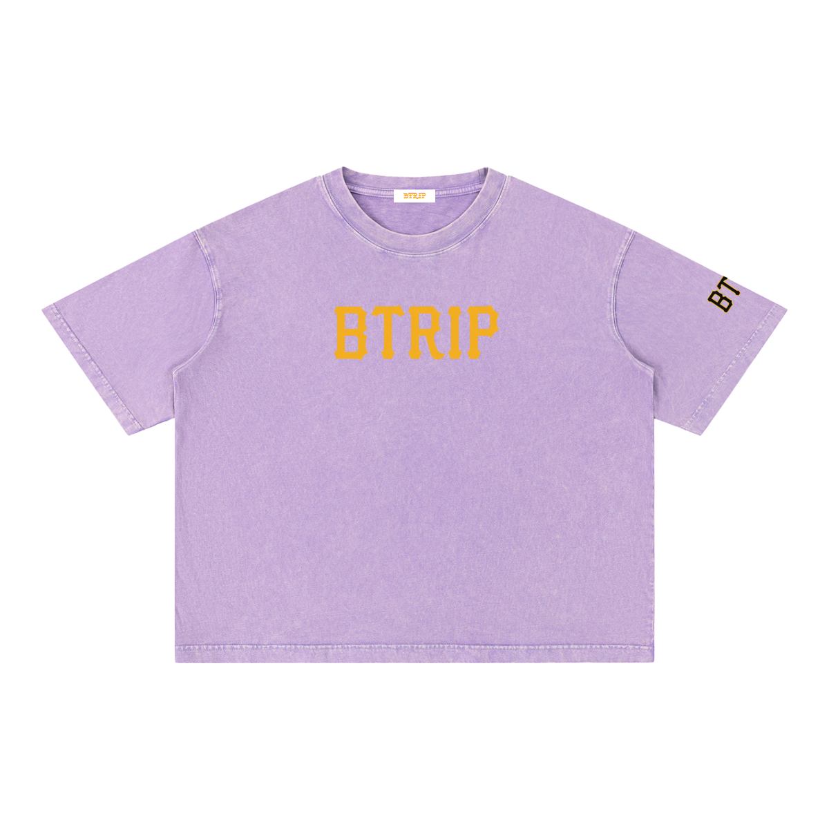 PIRVTES - Mineral Wash Boxy Cotton T-Shirt