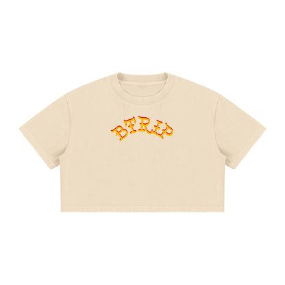 BEACH MELV - Mineral Wash Crop Isla Shirt