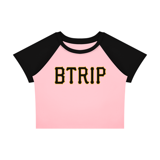 PIRVTES - Women’s Raglan Color Block Baby T-Shirt