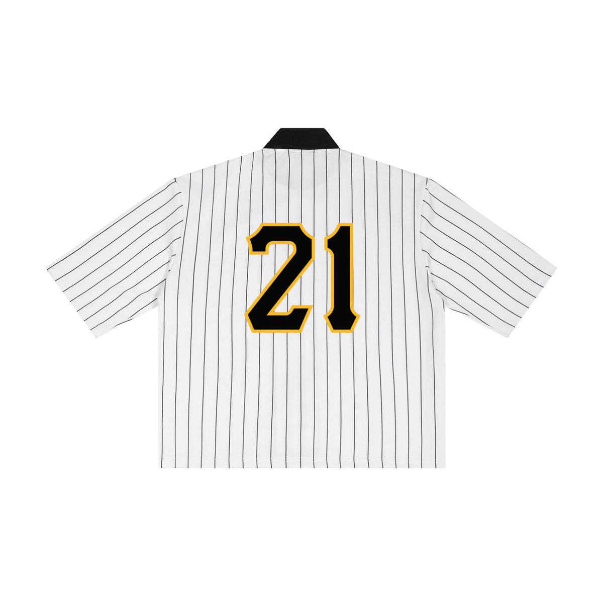 PIRVTES - Unisex Striped Full-Zip Baseball Jersey