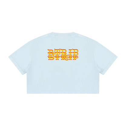 BEACH MELV - Mineral Wash Crop Isla Shirt