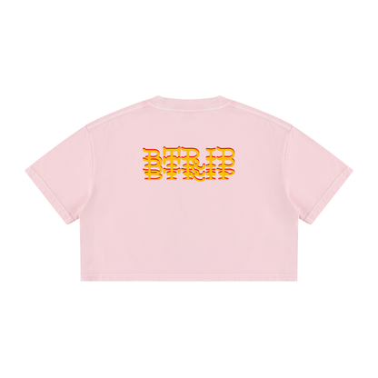 BEACH MELV - Mineral Wash Crop Isla Shirt