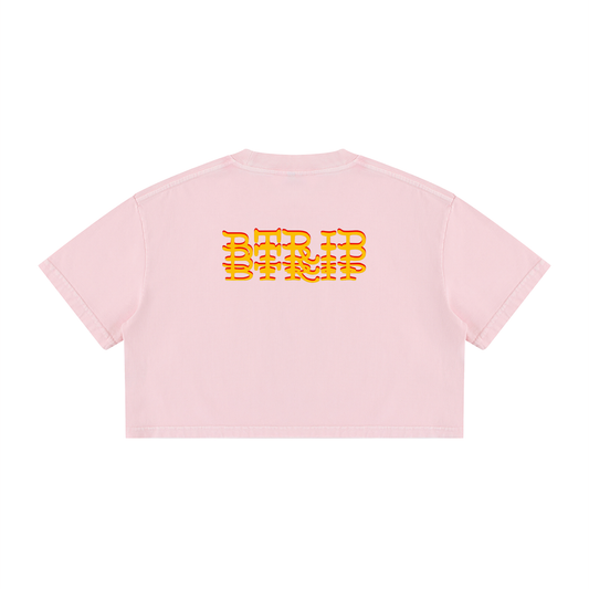 BEACH MELV - Mineral Wash Crop Isla Shirt