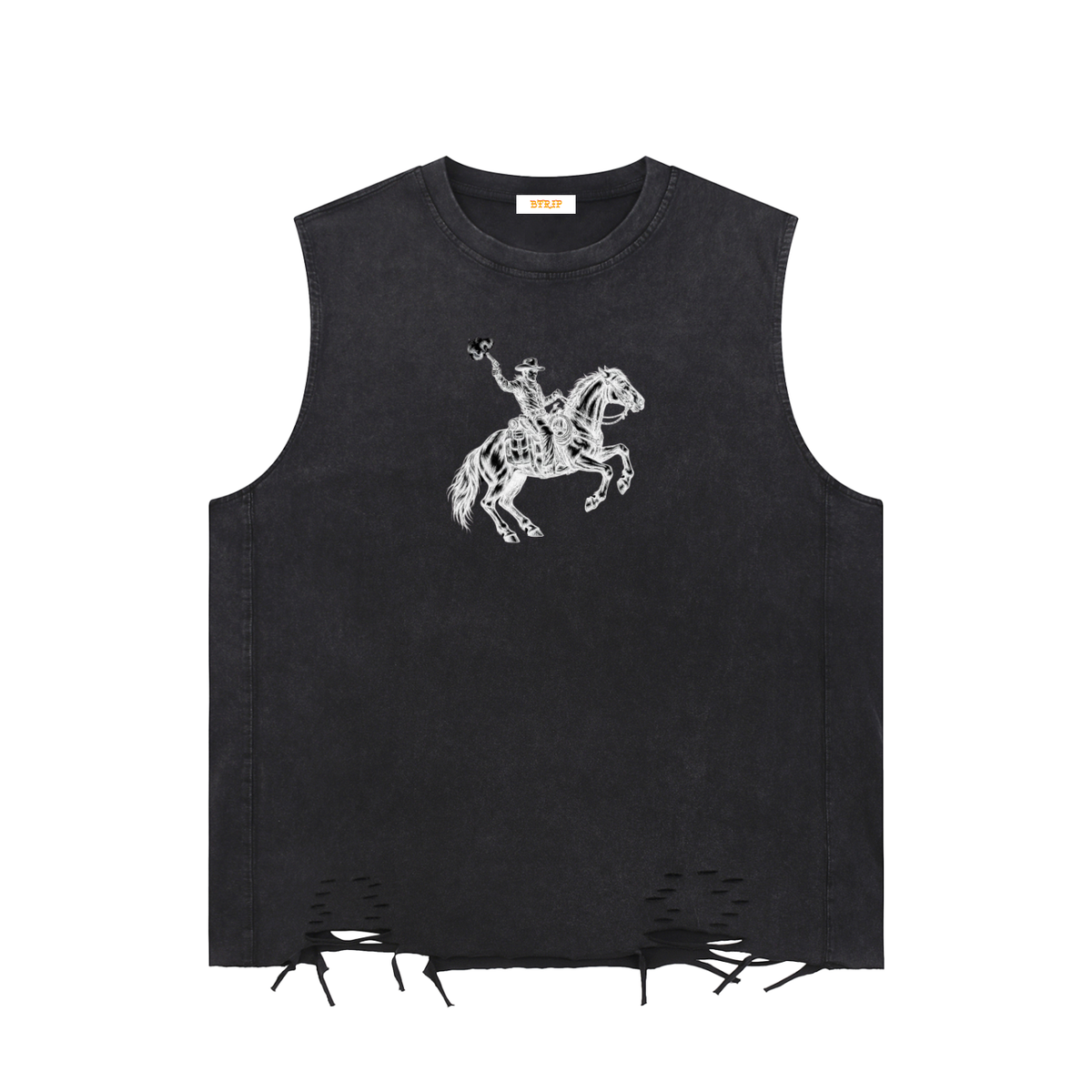 MVN UP & DOWN 2 | The Snow Washed Raw-Hem Tank Top