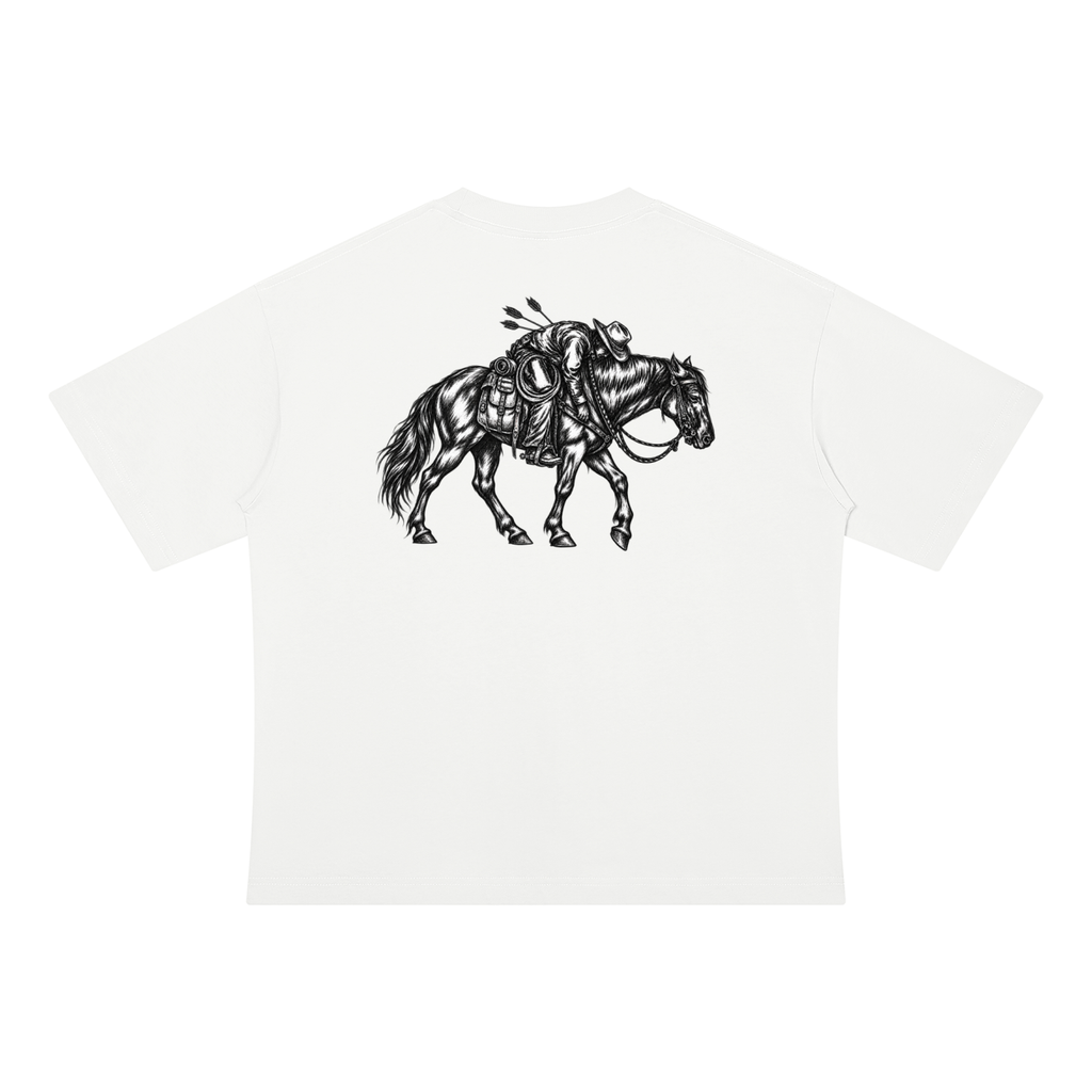 MAN DOWN | Unisex Drop Shoulder Cotton T-Shirt