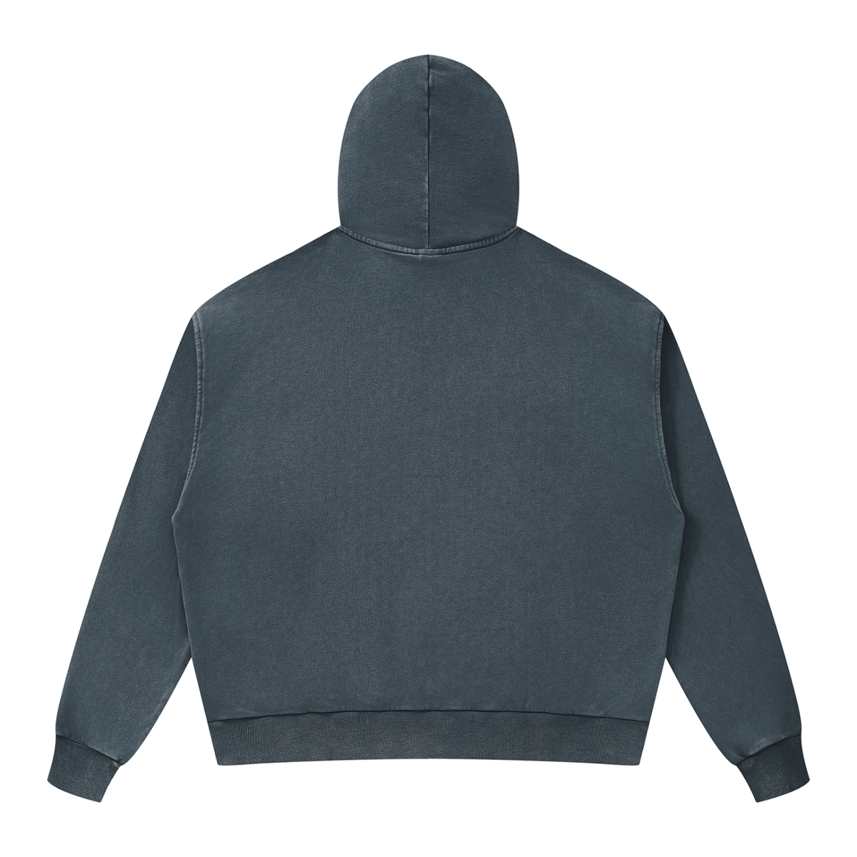 C&A | Unisex Mineral Wash Boxy Full Zip Hoodie
