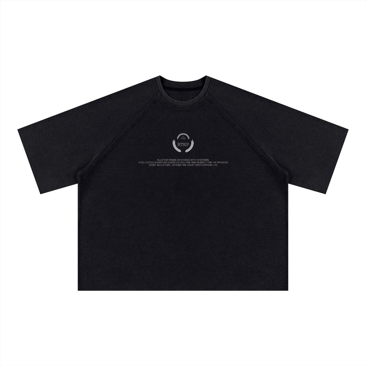CHAMPIONS & ATHLETES | Unisex Mineral Wash Boxy Waffle T-Shirt