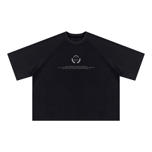 CHAMPIONS & ATHLETES | Unisex Mineral Wash Boxy Waffle T-Shirt