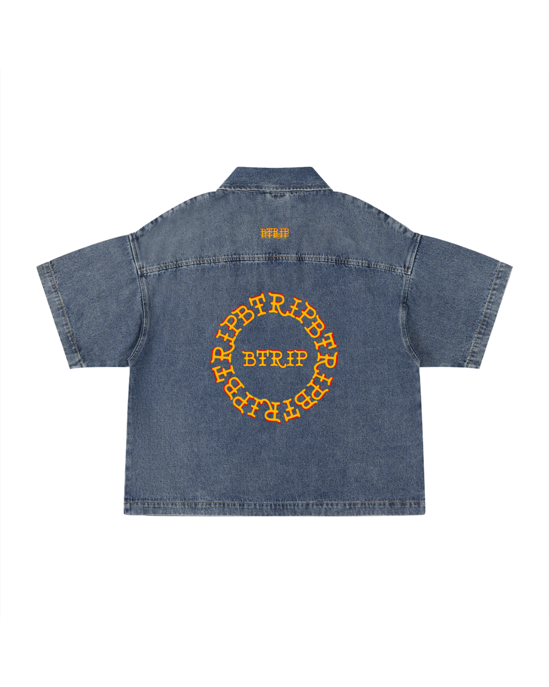 RAD | Vintage Wash Quarter-Zip Denim Shirt