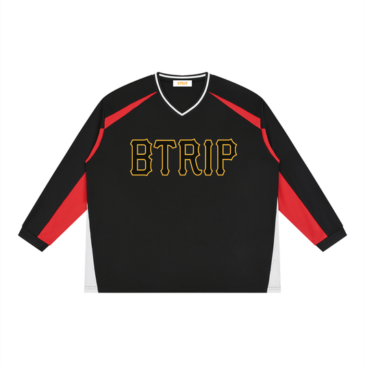 PIRVTES - Unisex Color Block Long Sleeve Jersey