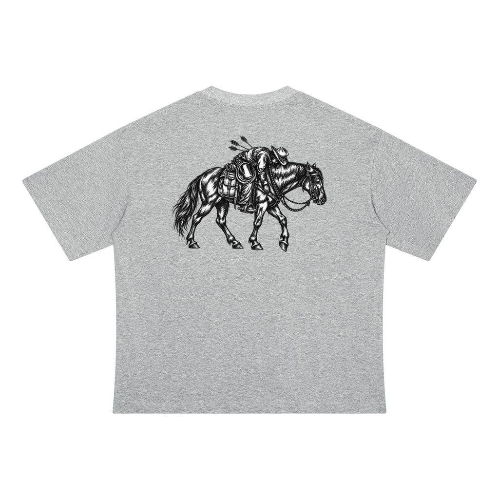 MAN DOWN | Unisex Drop Shoulder Cotton T-Shirt