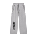 MOON - Snow Washed Tape Raw Edge Sweatpants