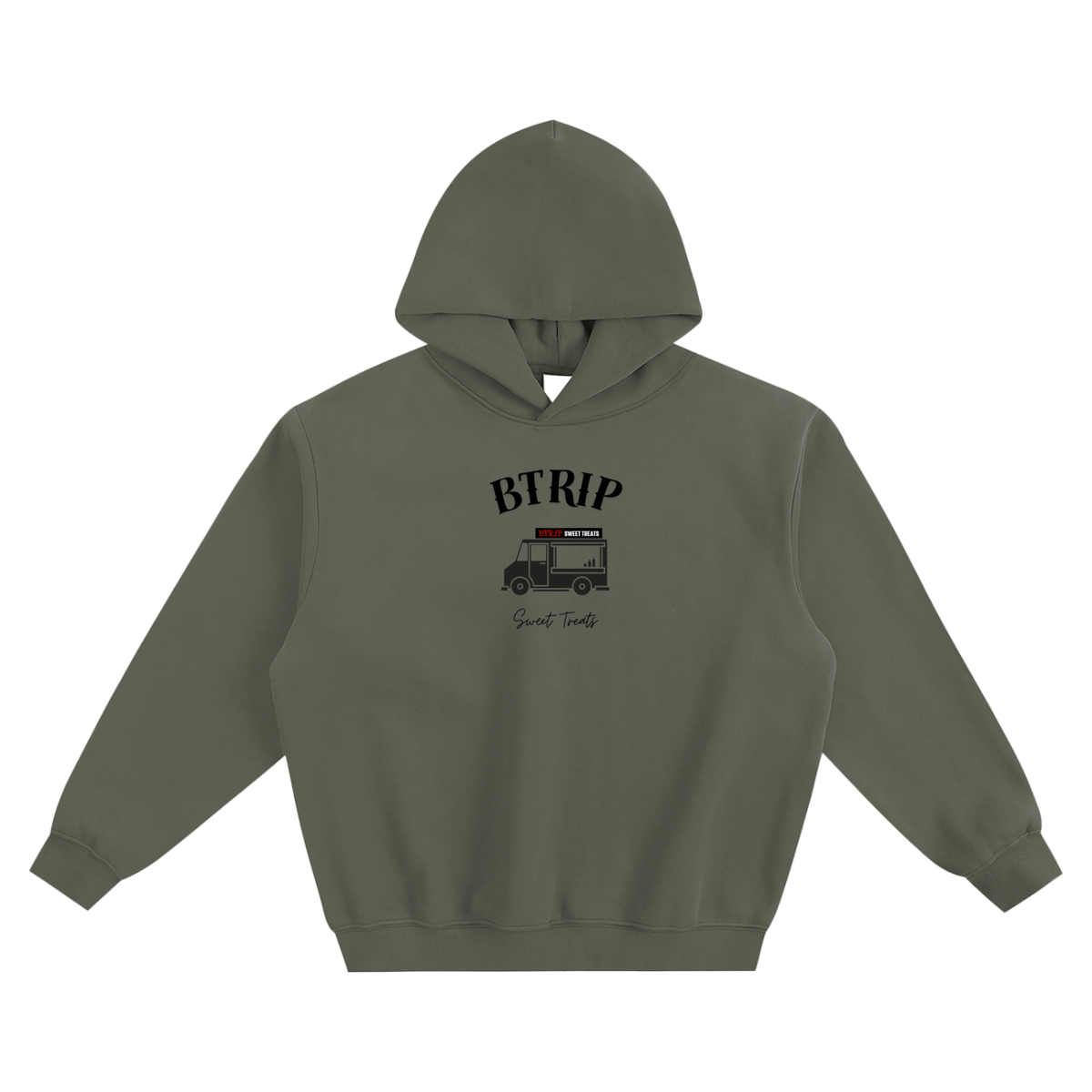 BTRIP TREATS | The Ice Cream Truck Fleeced Boxy Hoodie
