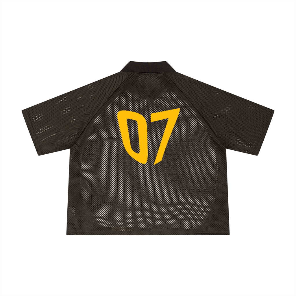 FVNBVSED - Unisex Striped Mesh Boxy Soccer Jersey