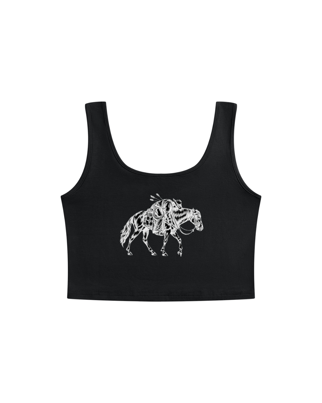 MVN DOWN | The Outlaw Crop Tank for Cowgirls Who Don't Fall
