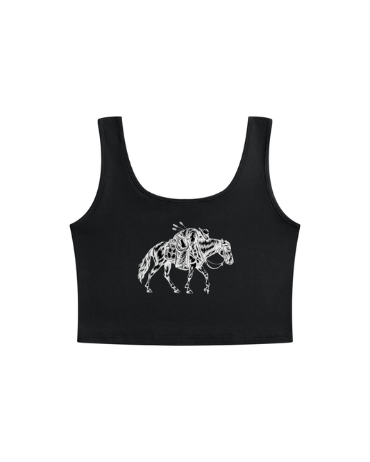 MVN DOWN | The Outlaw Crop Tank for Cowgirls Who Don't Fall