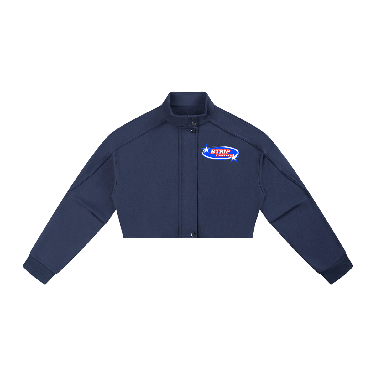 BTRIP STREETWEAR | Women's Cropped Button-Front Jacket
