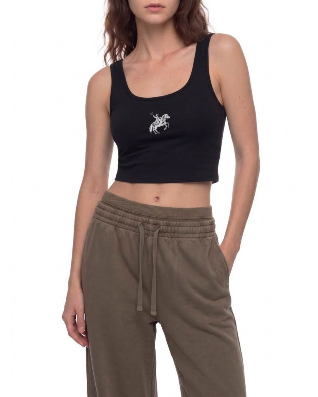 MVN DOWN | The Outlaw Crop Tank for Cowgirls Who Don't Fall