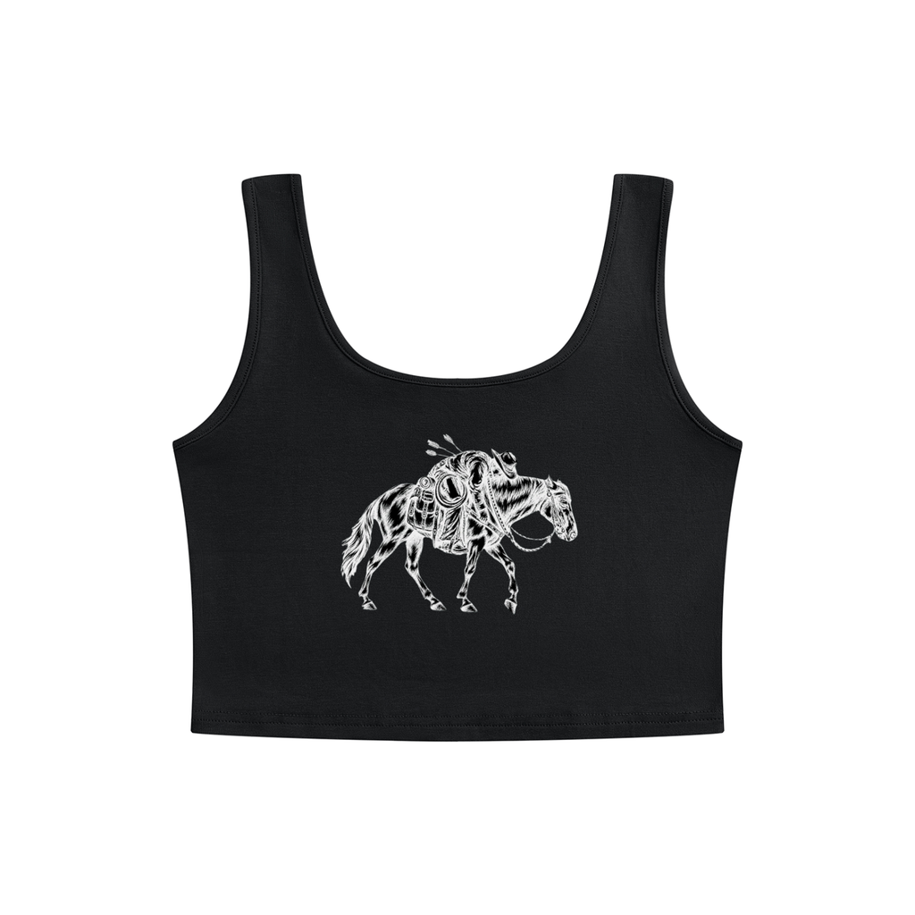 MAN DOWN - Women's Cropped Tank Top