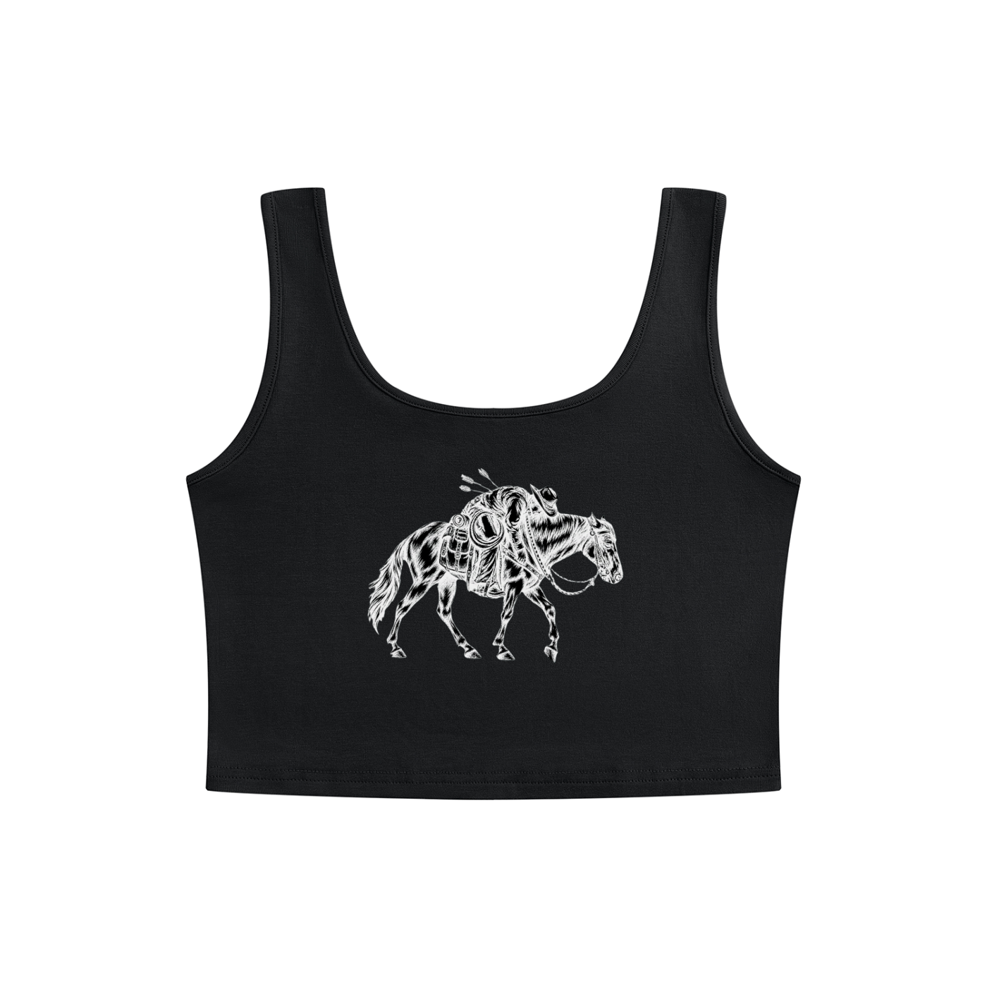 MAN DOWN - Women's Cropped Tank Top