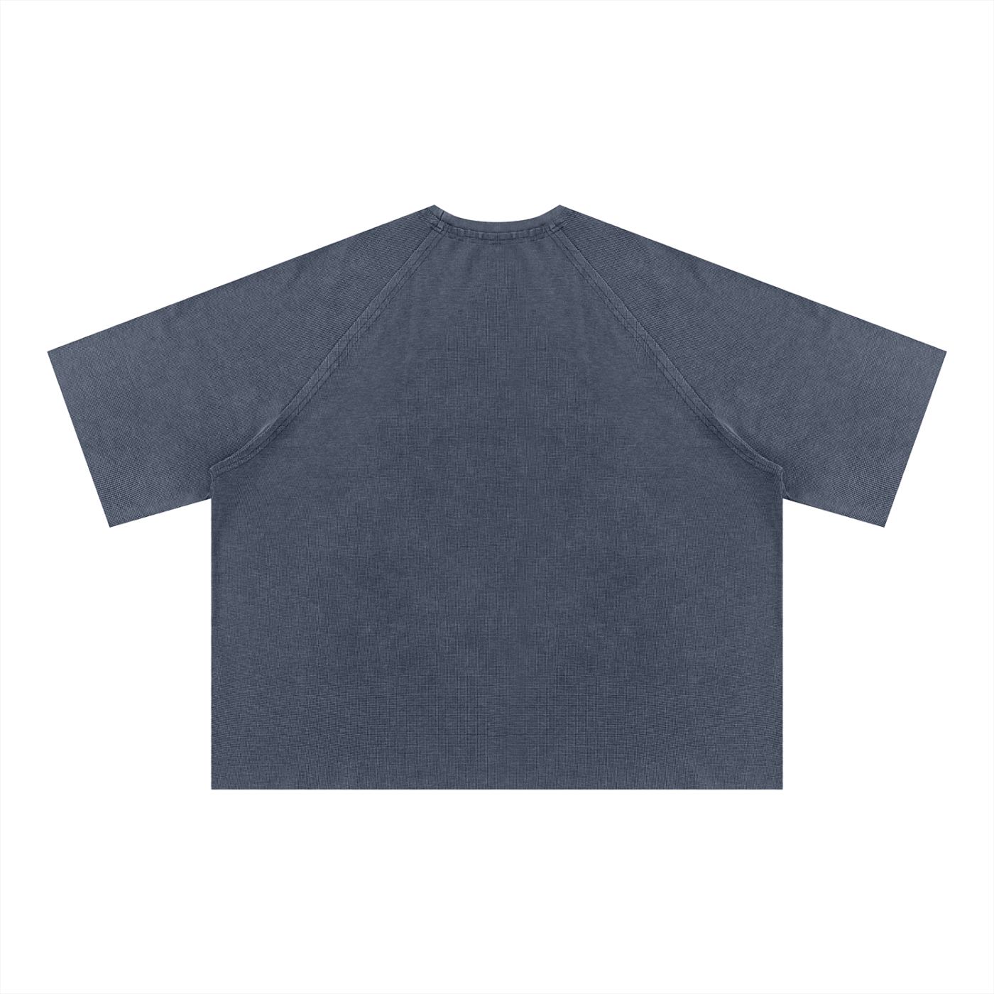 PIRVTES - Unisex Mineral Wash Boxy Waffle T-Shirt