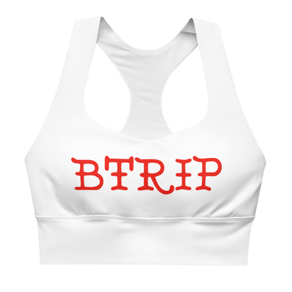 Longline Skull Bra — White | Extended Support Coverage