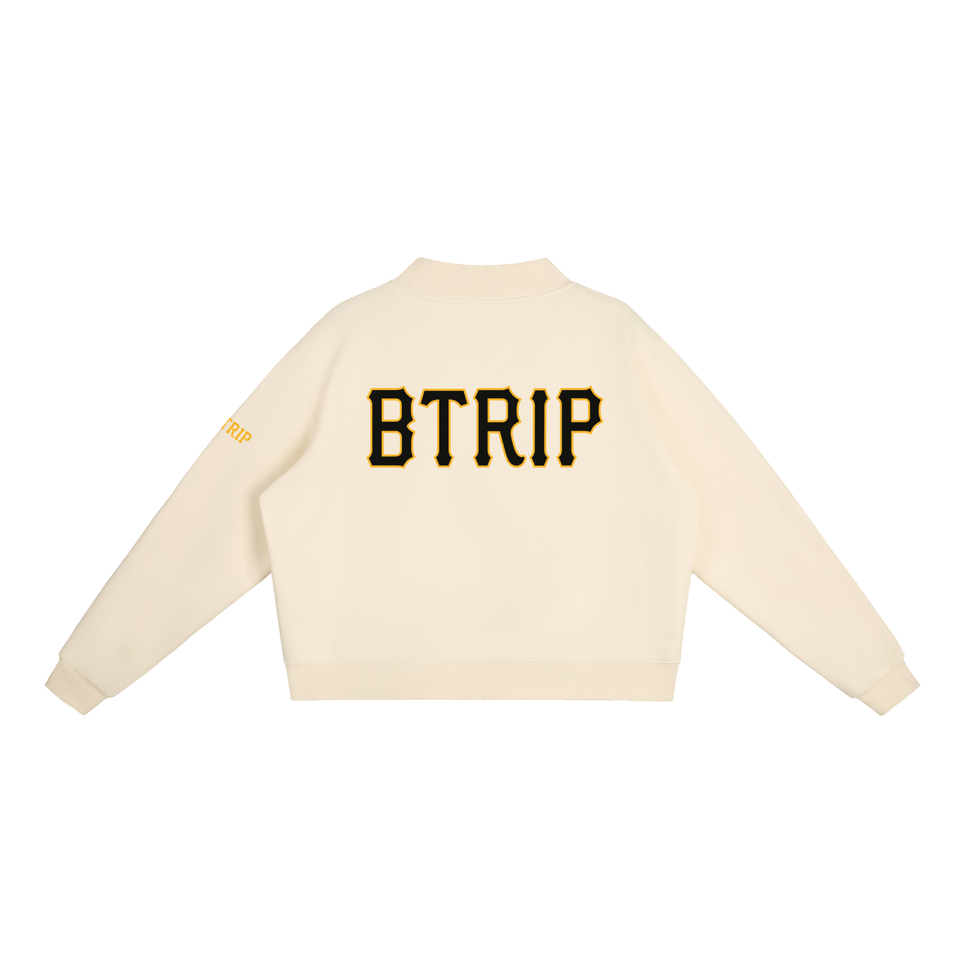 WHVT IF - Essential Fleece Mock-Neck Crew Sweatshirt